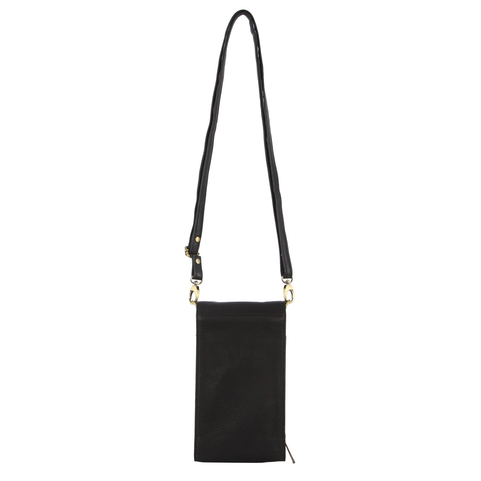 Clutch Pierre Cardin Leather Crossbody Phone Wallet Bag Feminino Pretas | 7804-DQBME