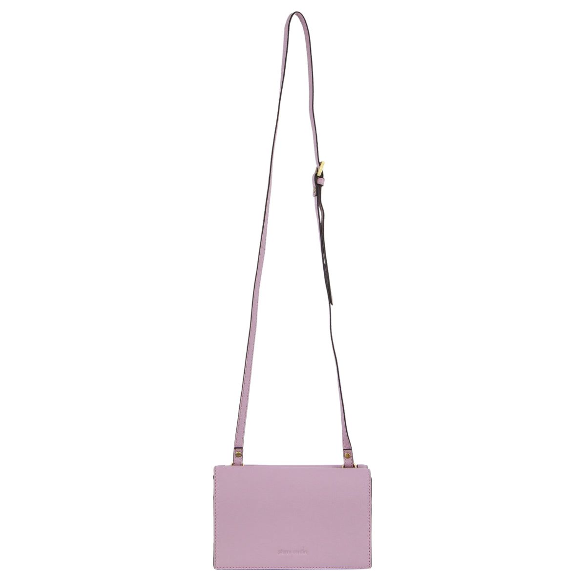 Clutch Pierre Cardin Leather Flap Over Cross-Body Bag Feminino Rosa | 6317-FUJNH