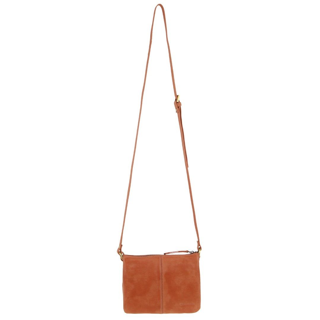 Clutch Pierre Cardin Leather Sleek Crossbody Bag Feminino Abricó | 4129-BXNFJ