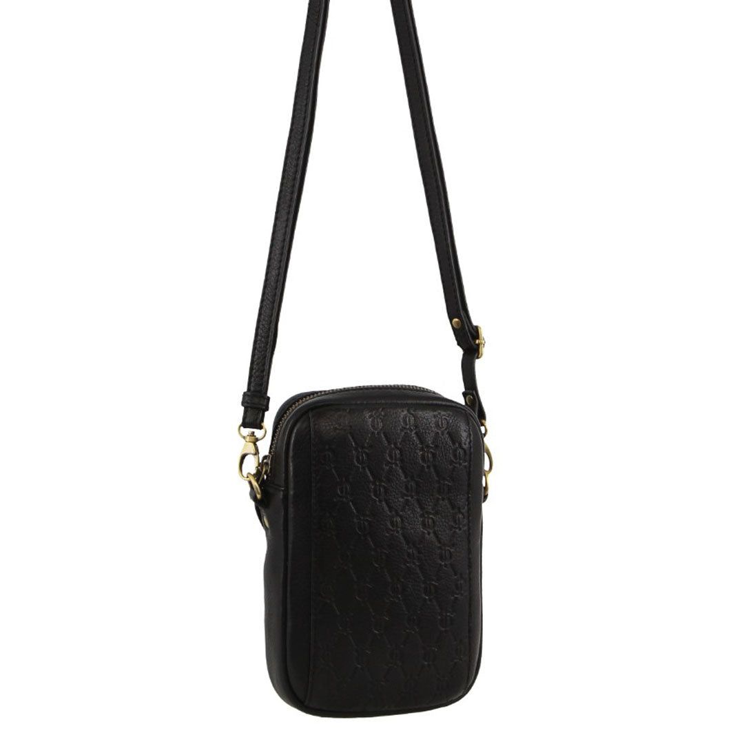 Clutch Pierre Cardin leather Textured Design Phone Bag Feminino Pretas | 3148-LORJG