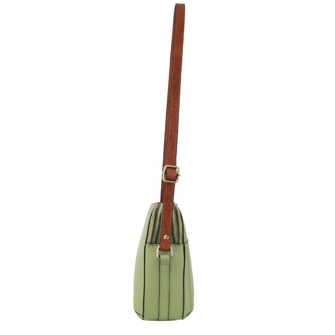 Handbags Pierre Cardin Leather Classic Crossbody Bag Feminino Jade | 8132-PAWOS