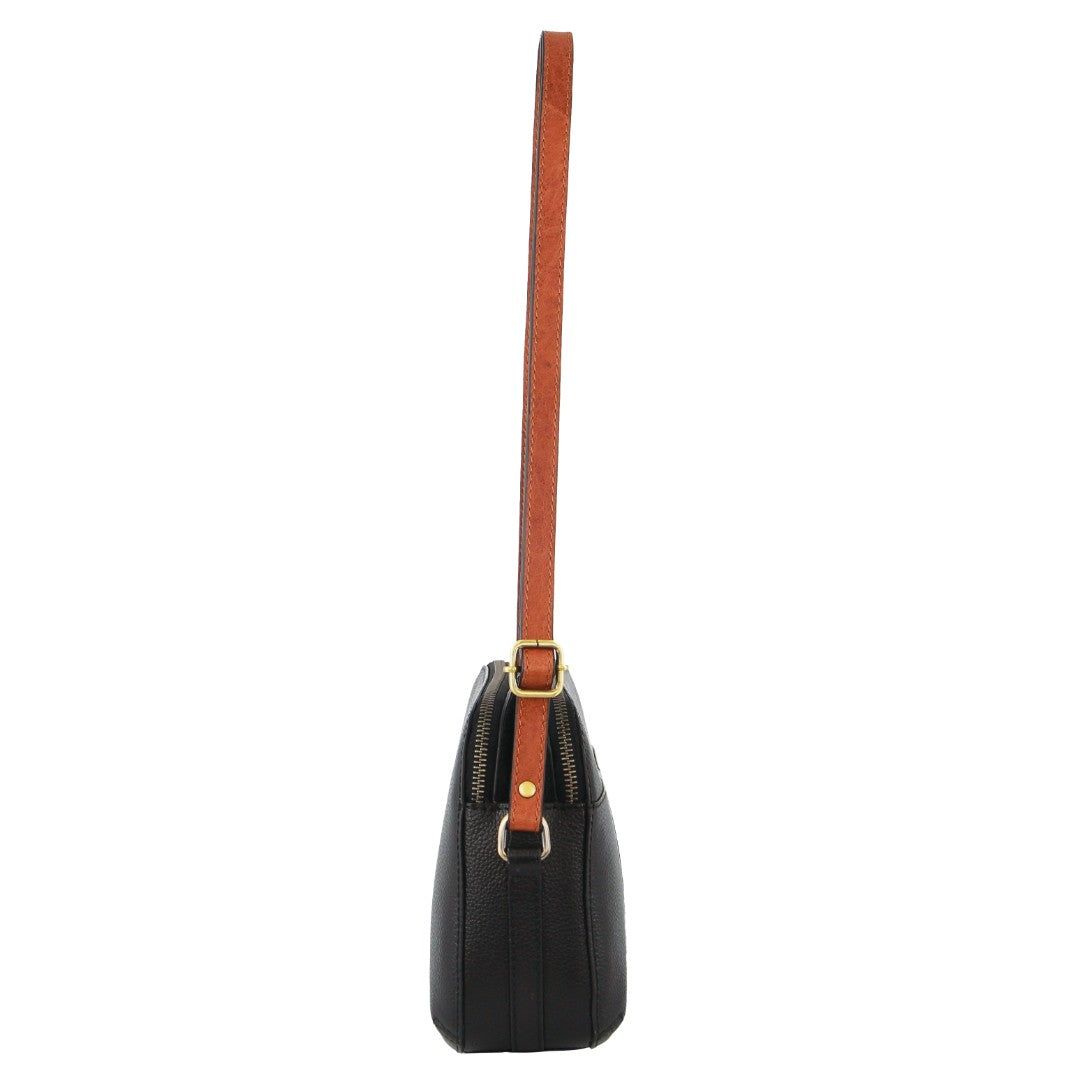 Handbags Pierre Cardin Leather Classic Crossbody Bag Feminino Pretas | 5981-UFRXL