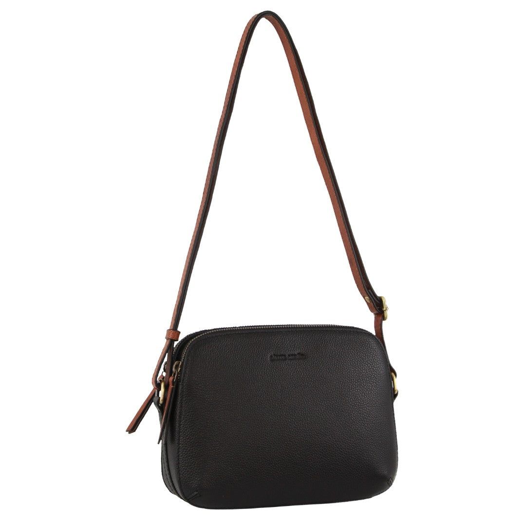 Handbags Pierre Cardin Leather Classic Crossbody Bag Feminino Pretas | 5981-UFRXL