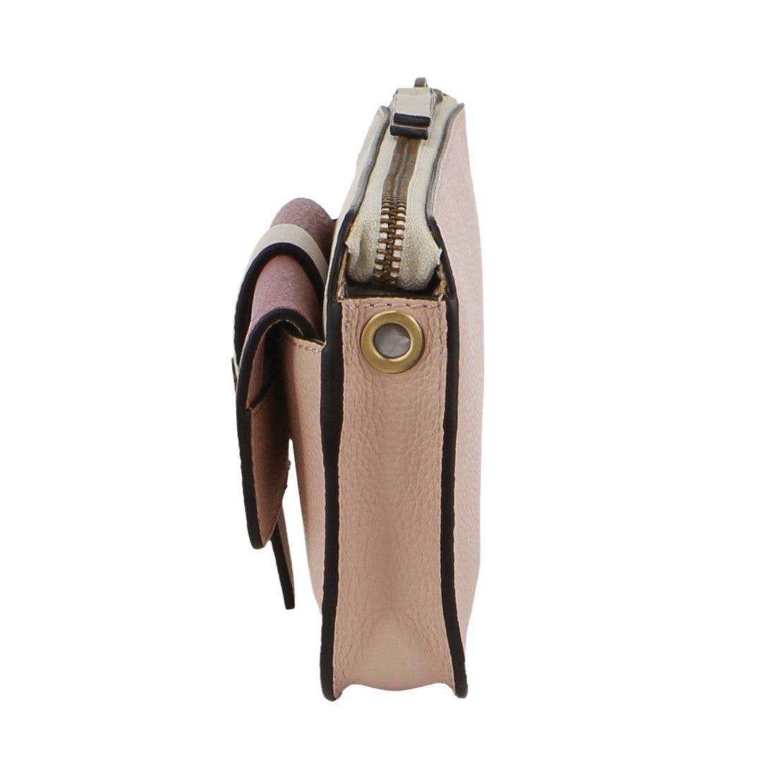 Handbags Pierre Cardin Leather Crossbody Clutch Bag Feminino Rosa | 0942-TQRUX