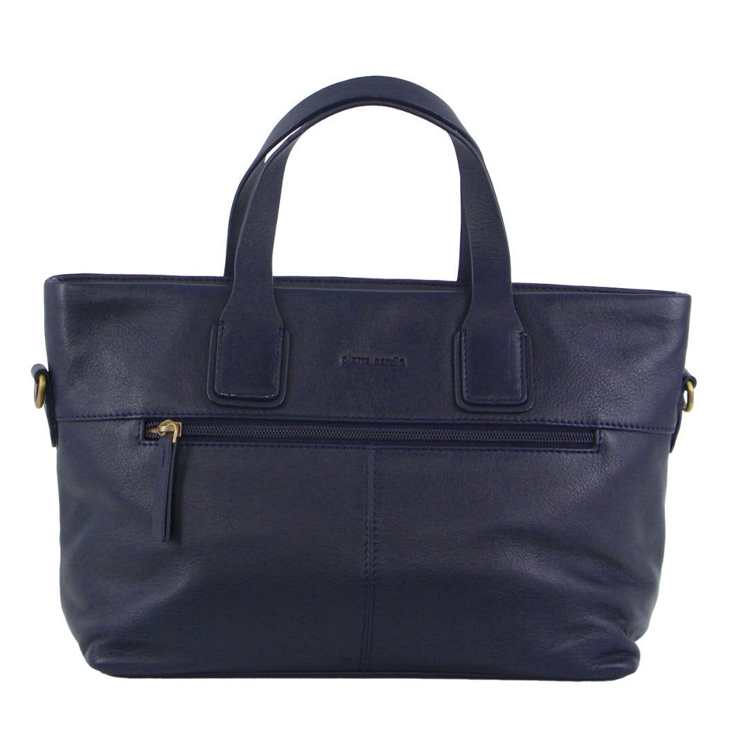 Handbags Pierre Cardin Leather Stitch-design Handbag Feminino Azul Marinho | 0891-LFWXU