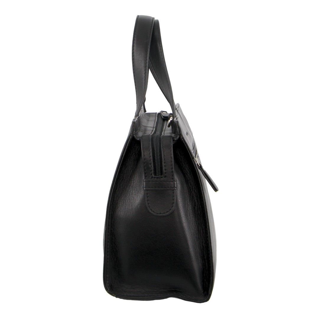 Handbags Pierre Cardin Leather Stitch-design Tote Bag Feminino Pretas | 7942-EZPNY