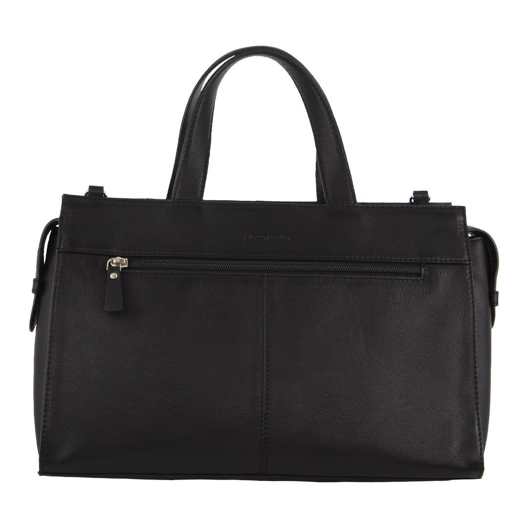 Handbags Pierre Cardin Leather Stitch-design Tote Bag Feminino Pretas | 7942-EZPNY