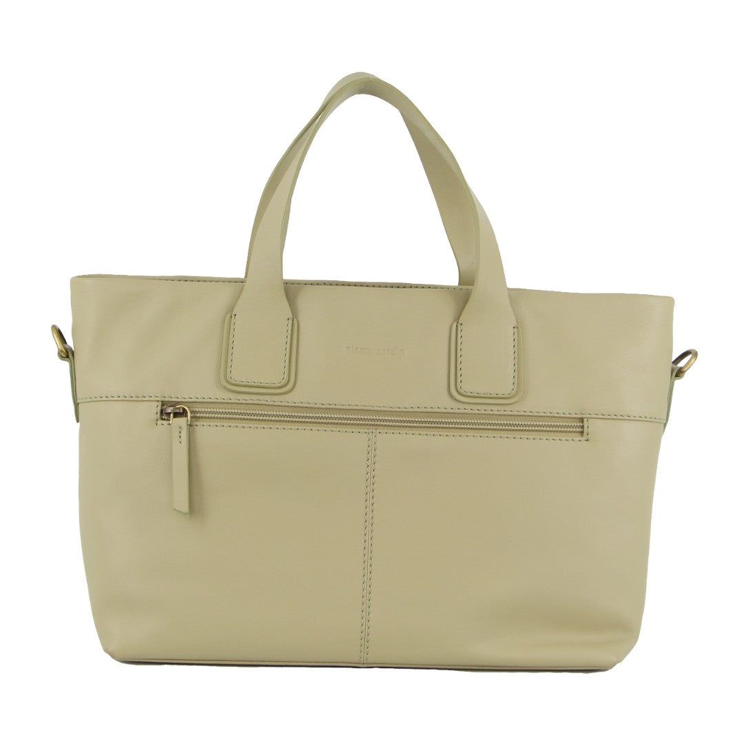 Handbags Pierre Cardin Leather Stitch-design Handbag Feminino Marrom | 7563-PDVRE