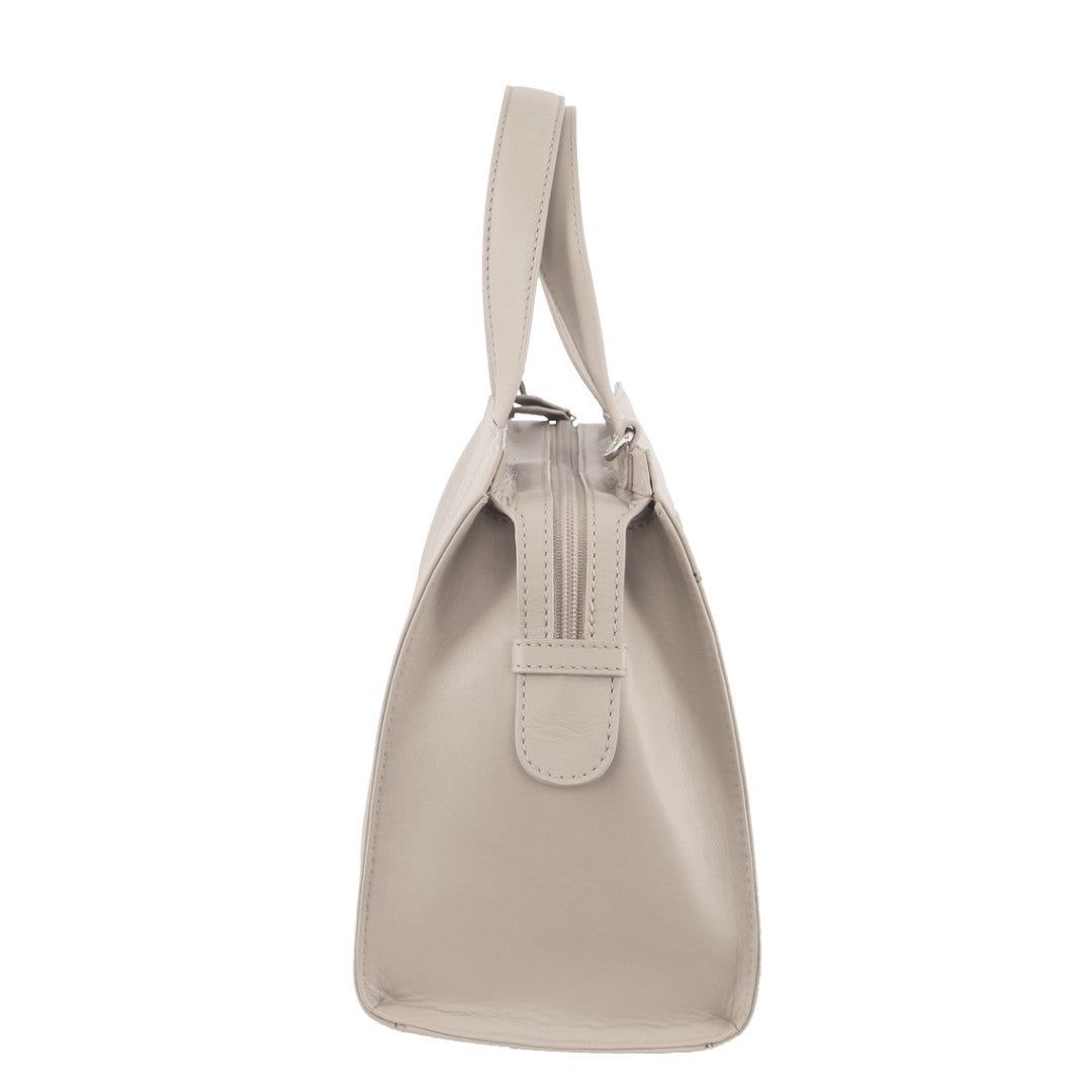 Handbags Pierre Cardin Leather Stitch-design Tote Bag Feminino Bege | 3852-CMTKI