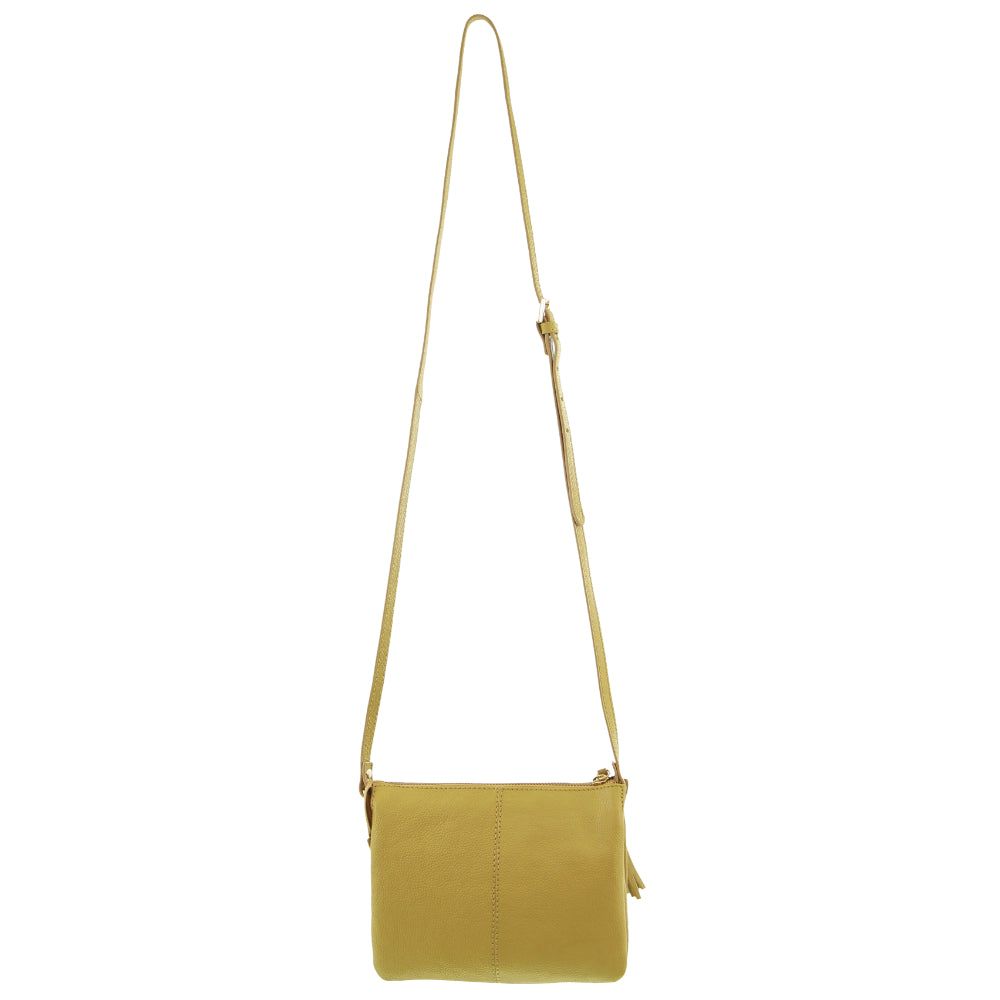 Handbags Pierre Cardin Leather Tassel Crossbody Bag Feminino Amarelas | 1307-RIOKZ