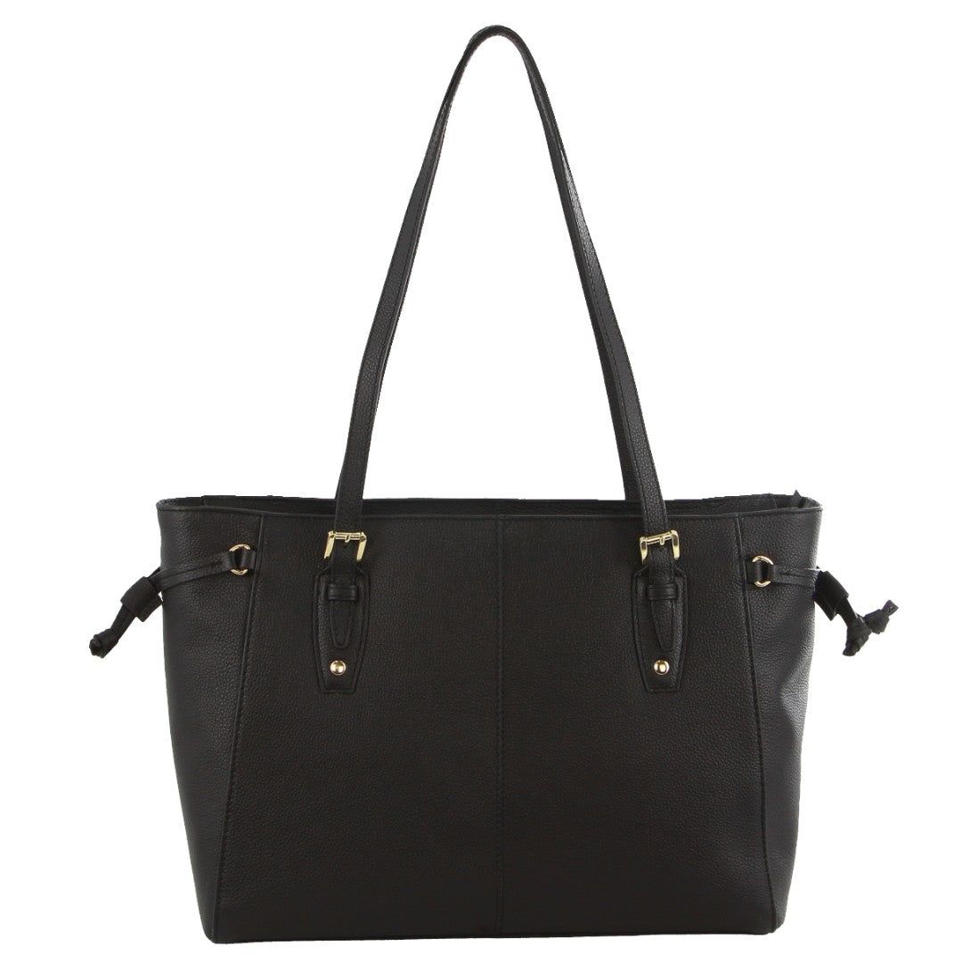 Handbags Pierre Cardin Leather Tote Bag Feminino Pretas | 0925-PCRMW