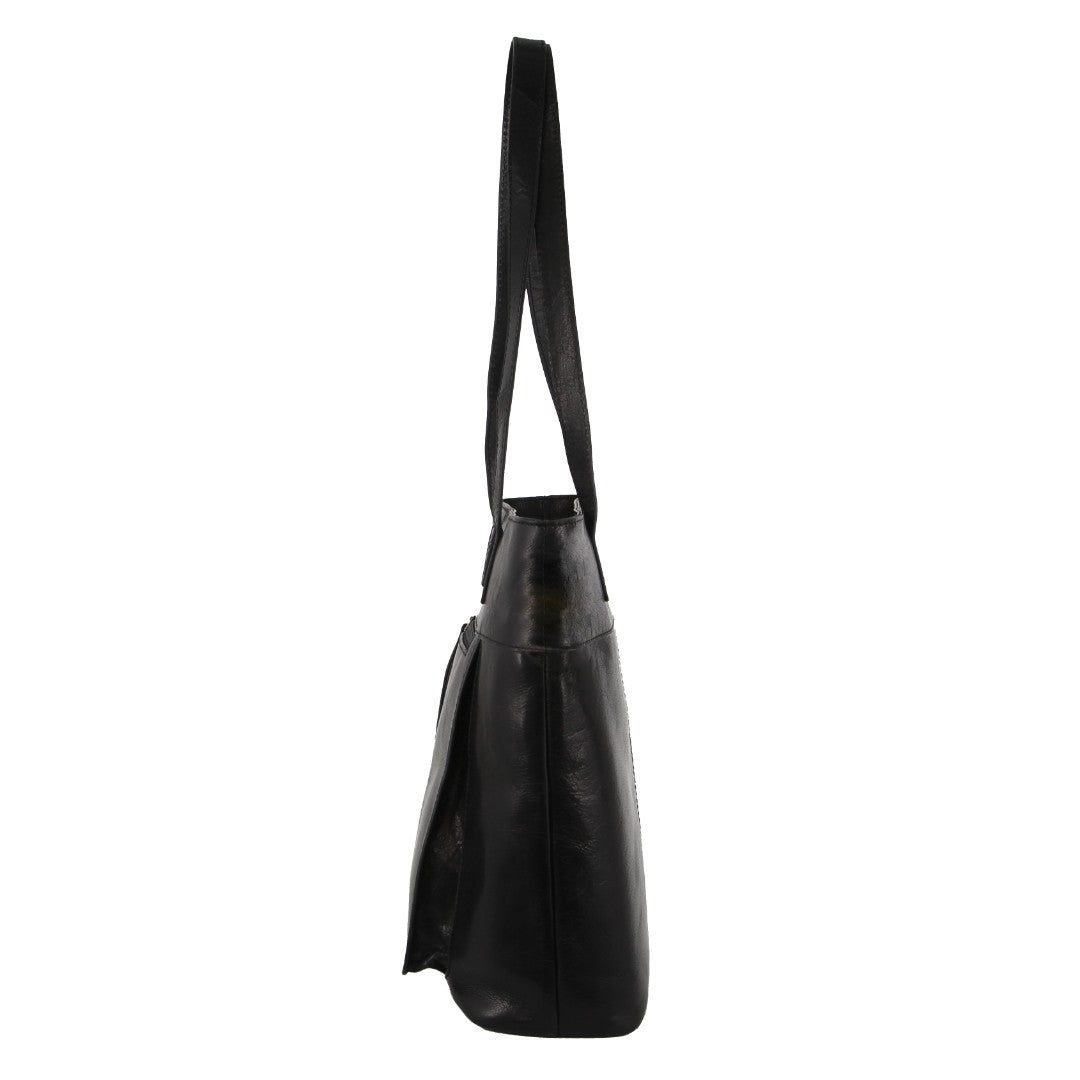 Handbags Pierre Cardin Leather Tote Bag Feminino Pretas | 0825-KLDIW