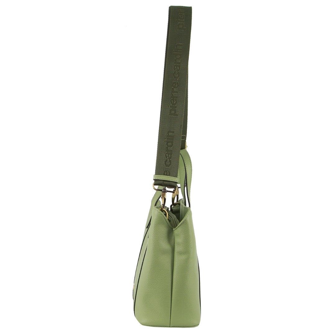 Handbags Pierre Cardin Leather Webbing Strap Tote Bag Feminino Jade | 9321-IOMZB