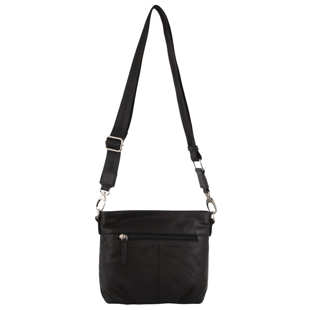 Handbags Pierre Cardin Webbing Strap Leather Crossbody Bag Feminino Pretas | 6307-XPQFL