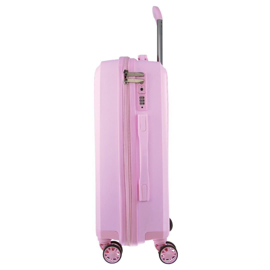 Hard Shell Cases Pierre Cardin 65cm Medium Hard-Shell Suitcase Travel Rosa | 5690-SAGIE