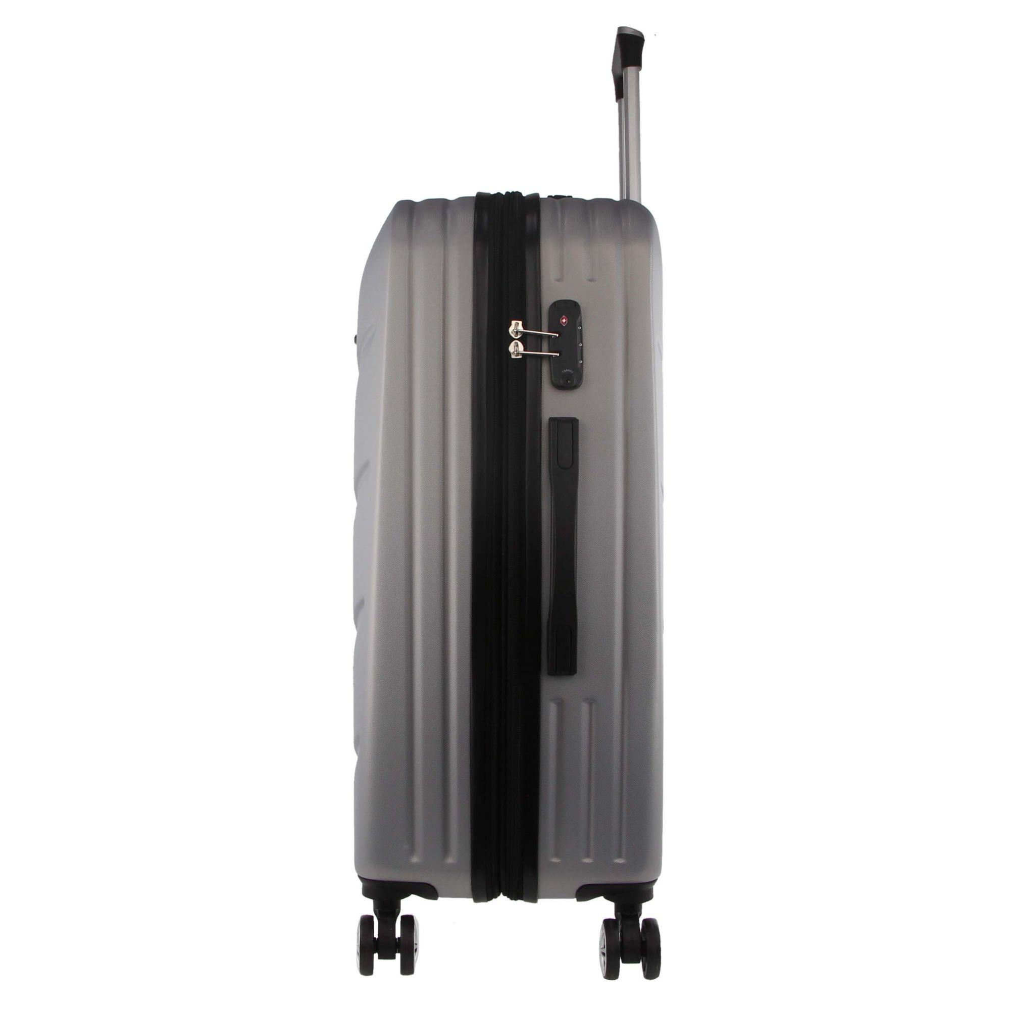 Hard Shell Cases Pierre Cardin 80cm LARGE Hard Shell Case Travel Prateadas | 1857-QKPSW