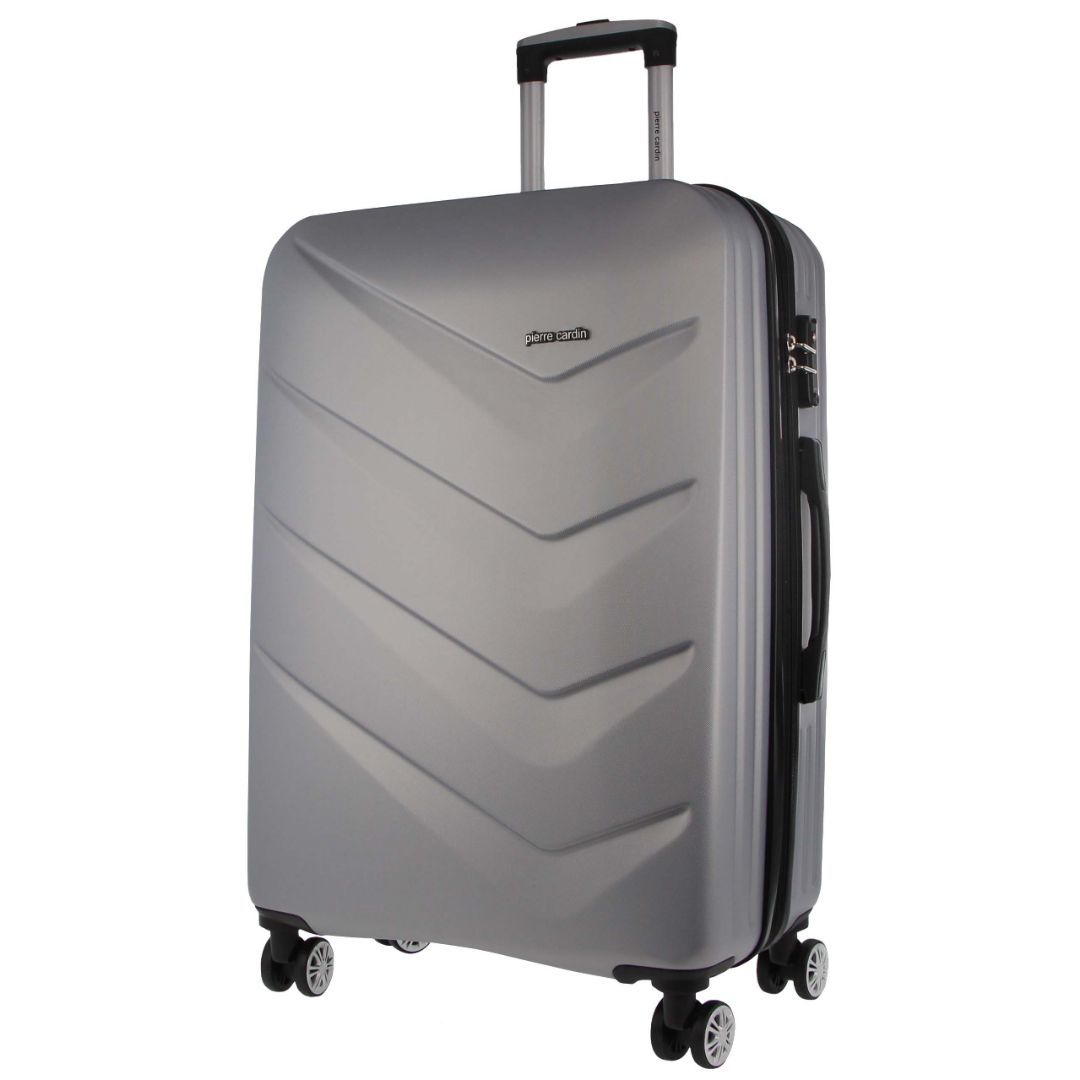 Hard Shell Cases Pierre Cardin 80cm LARGE Hard Shell Case Travel Prateadas | 1857-QKPSW