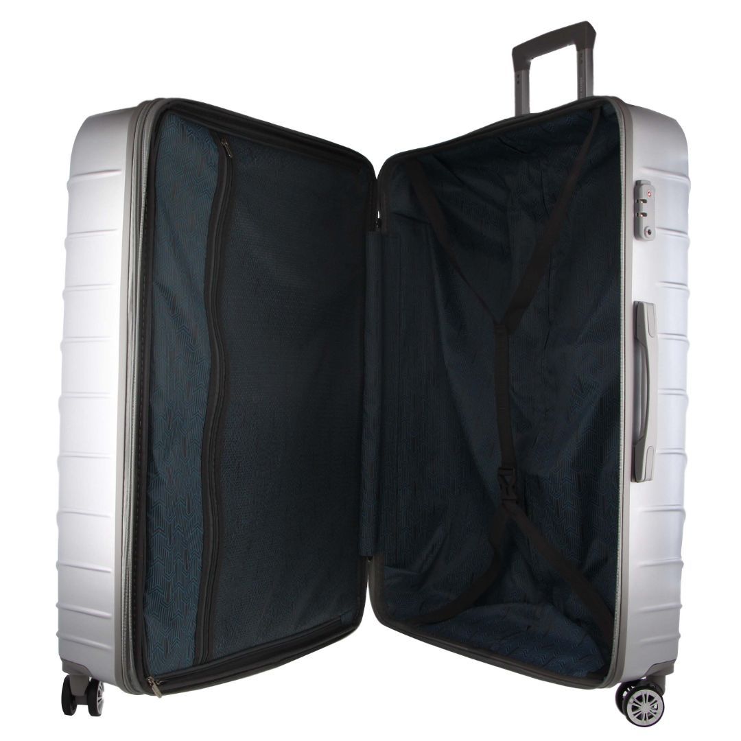 Hard Shell Cases Pierre Cardin 80cm LARGE Hard Shell Case Travel Prateadas | 5786-YPREJ