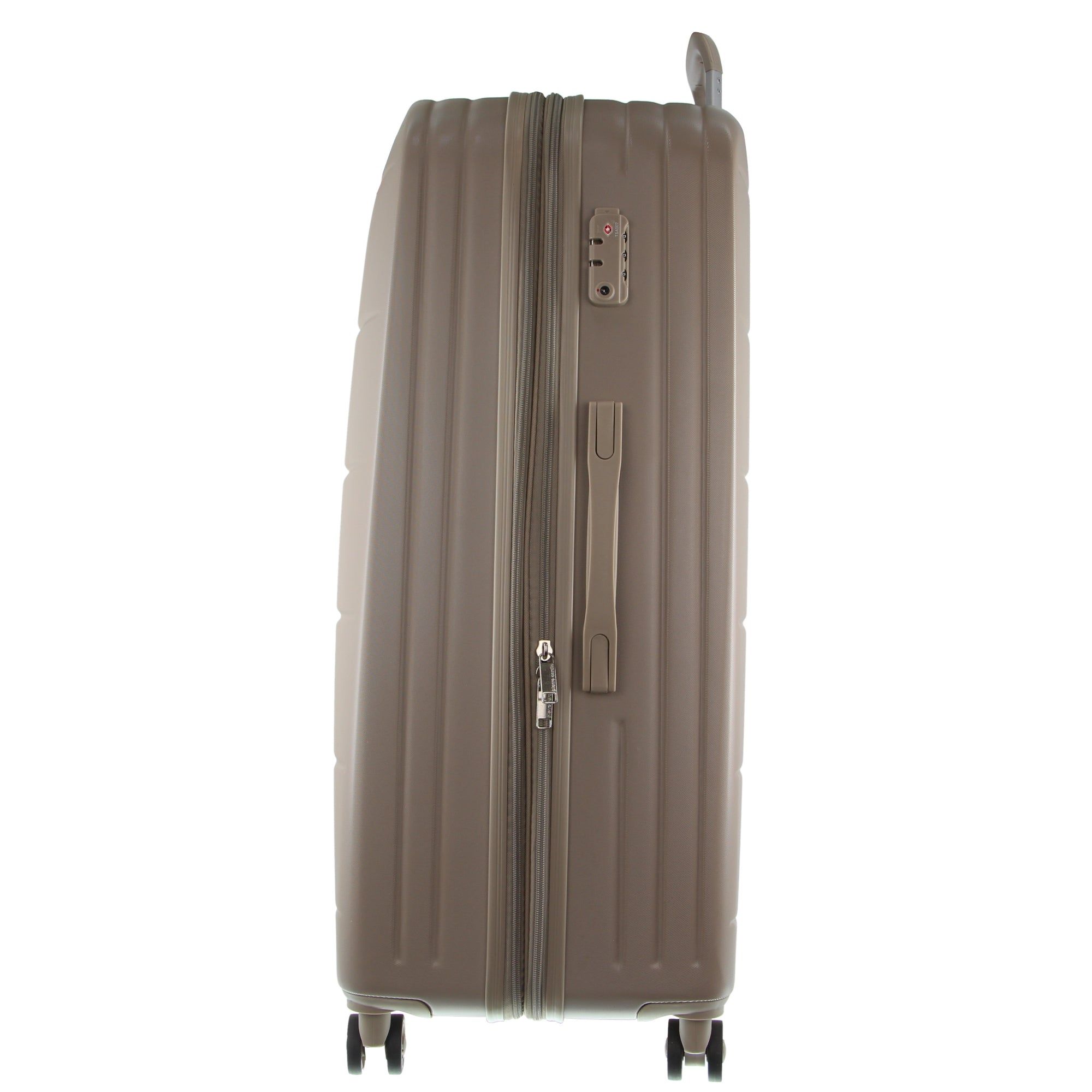 Hard Shell Cases Pierre Cardin 80cm Large Hard-Shell Suitcase Travel Latte | 8052-TUACG