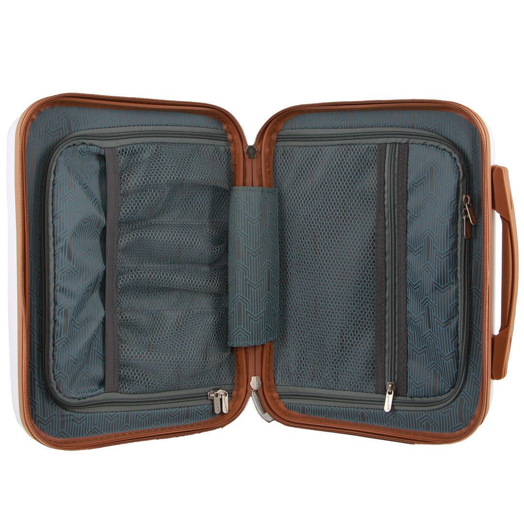 Hard Shell Cases Pierre Cardin Hard Shell Beauty Case Travel Branco | 5478-KPDUS
