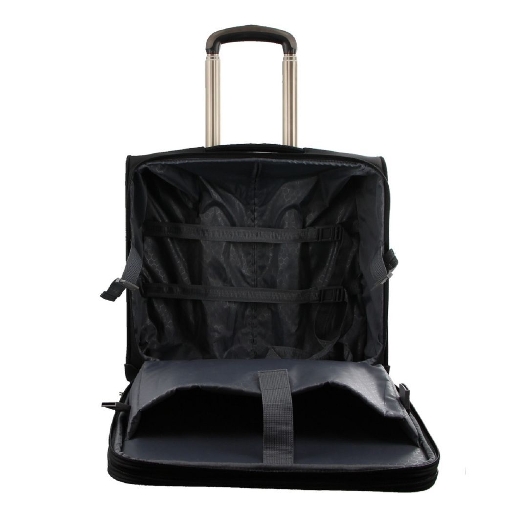 Malas De Viagem Pierre Cardin 4 Wheel Mobile Office Cabin Case Travel Pretas | 0598-NVSZY