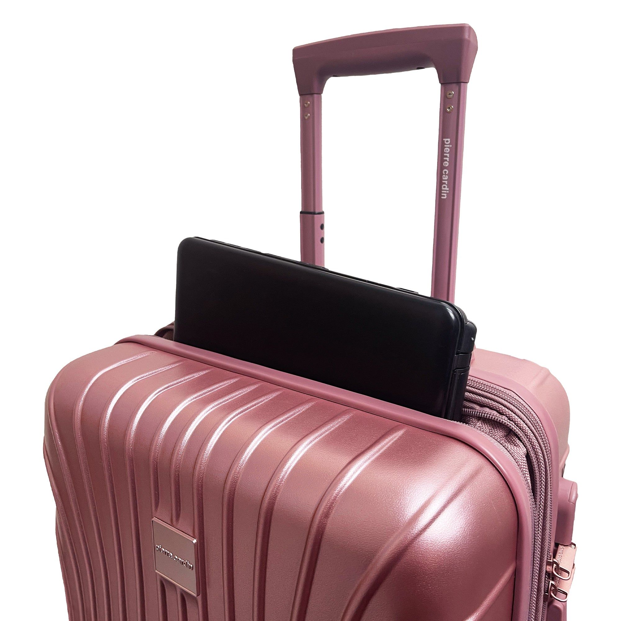 Malas De Viagem Pierre Cardin 54cm CABIN Hard Shell Case Travel Rosa | 9185-WUOEF