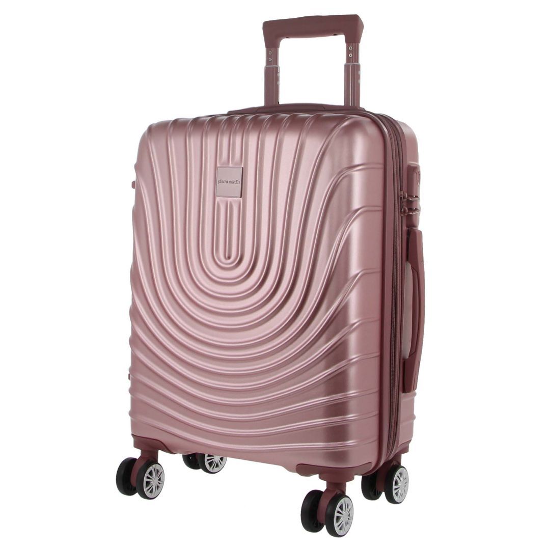 Malas De Viagem Pierre Cardin 54cm CABIN Hard Shell Case Travel Rosa | 9185-WUOEF