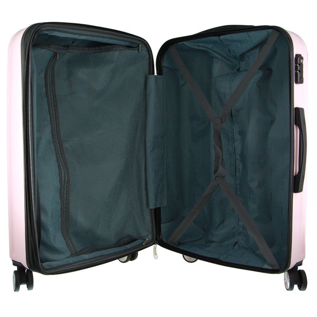 Malas De Viagem Pierre Cardin 54cm CABIN Hard Shell Case Travel Rosa | 5972-XTLUS