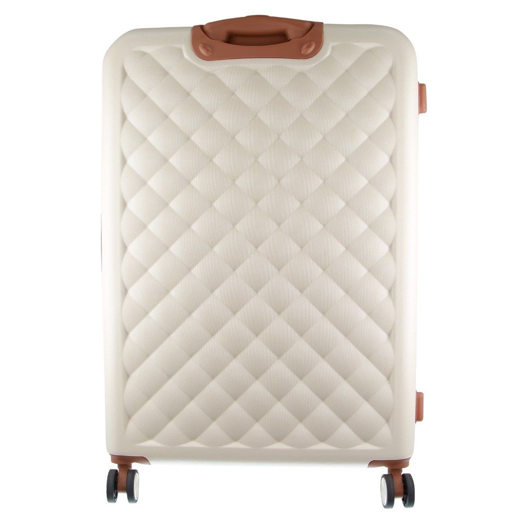 Malas De Viagem Pierre Cardin Hard Shell 3-Piece Luggage Set Travel Branco | 3751-FEMOS
