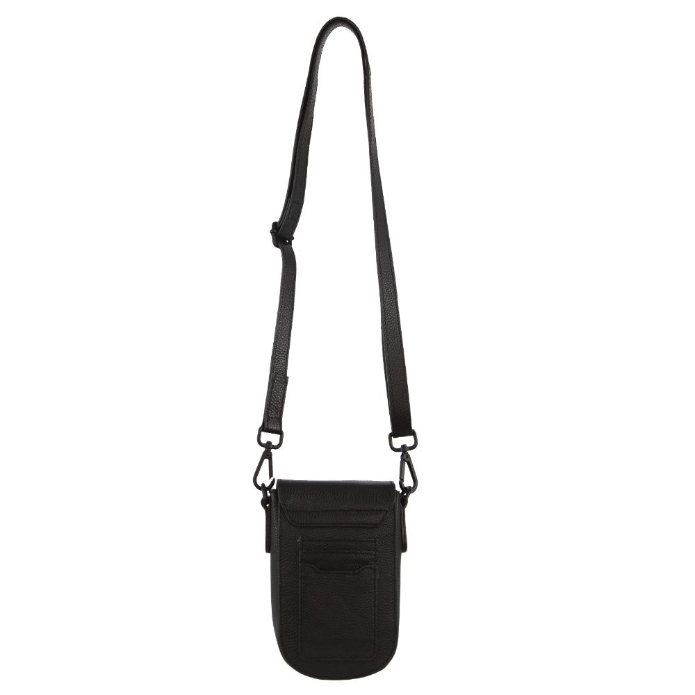Mobile Phone Wallets Pierre Cardin Leather Rustic Phone Bag Feminino Pretas | 7560-UTKQO