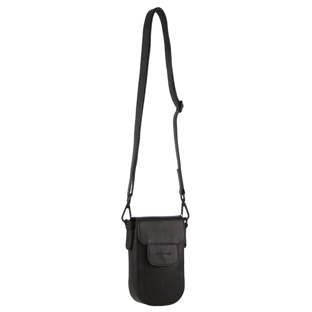Mobile Phone Wallets Pierre Cardin Leather Rustic Phone Bag Feminino Pretas | 7560-UTKQO
