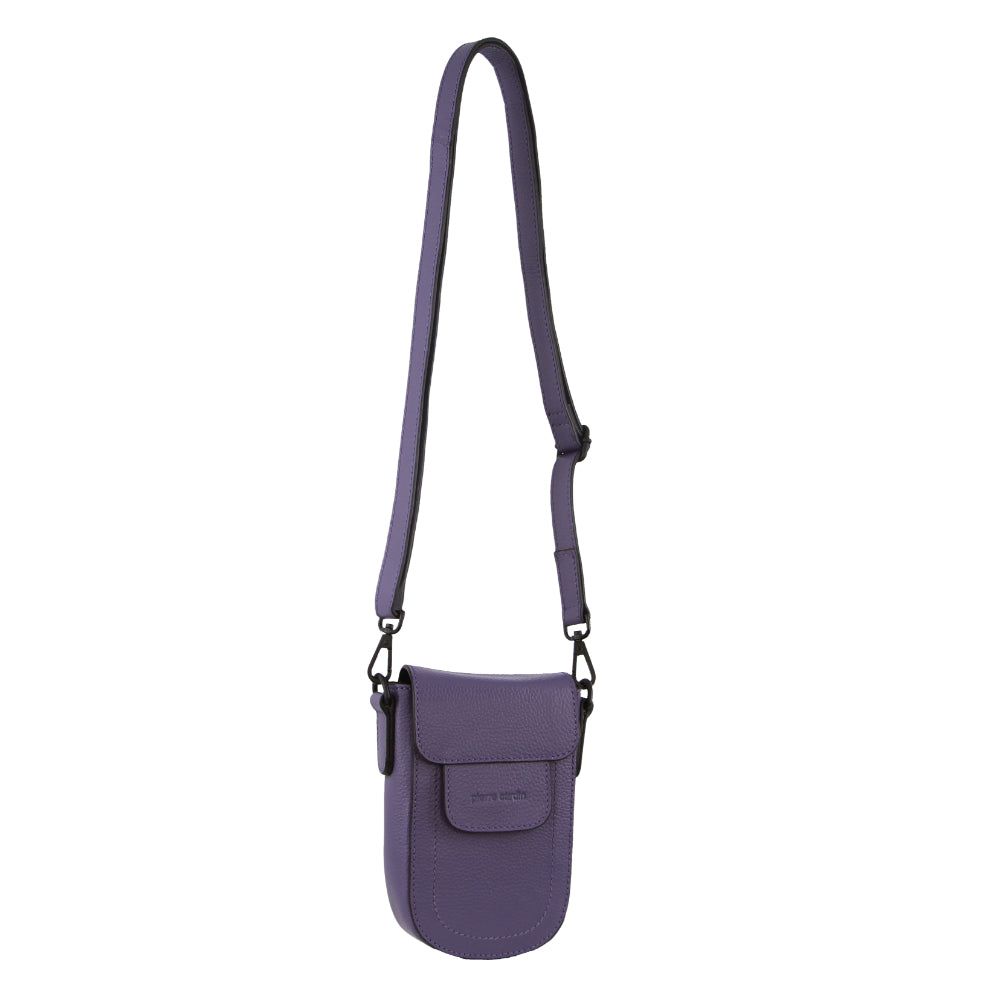 Mobile Phone Wallets Pierre Cardin Leather Rustic Phone Bag Feminino Roxo | 7348-NDXLJ