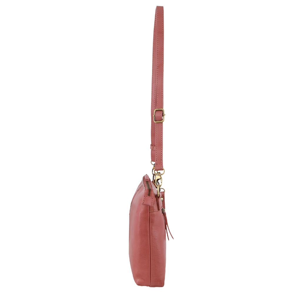 Mobile Phone Wallets Pierre Cardin Leather Wristlet Crossbody Bag Feminino Marsala | 5184-VRJCY
