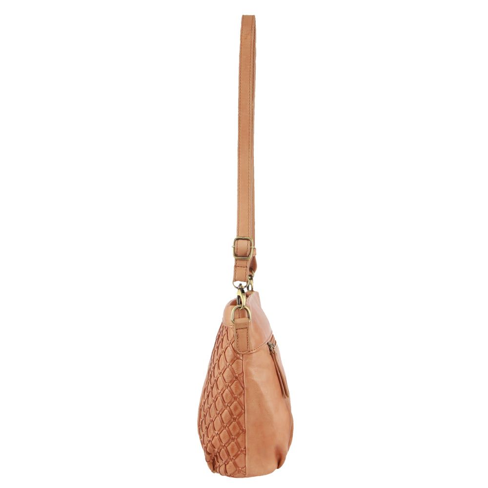 Mobile Phone Wallets Pierre Cardin Leather Embossed Crossbody Bag Feminino Abricó | 9405-XLWNR