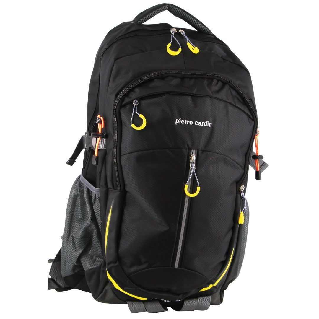 Mochila De Viagem Pierre Cardin Nylon Travel & Sport Large Backpack Travel Pretas | 9756-IMRBX