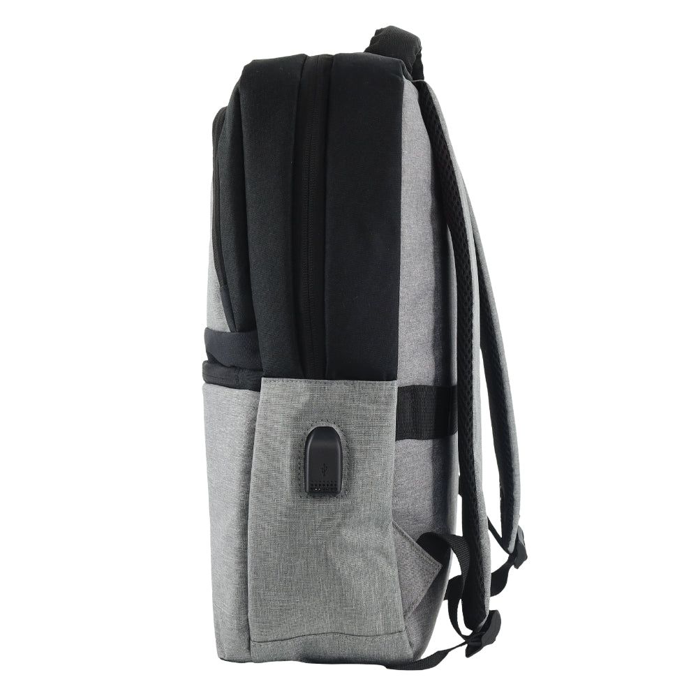 Mochila De Viagem Pierre Cardin Travel & Business Backpack with Built-in USB Port Travel Cinzentas | 2063-JITYR