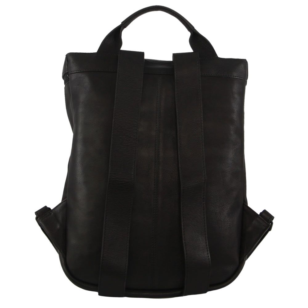 Mochilas Pierre Cardin Leather Backpack Feminino Pretas | 8614-EYZBJ