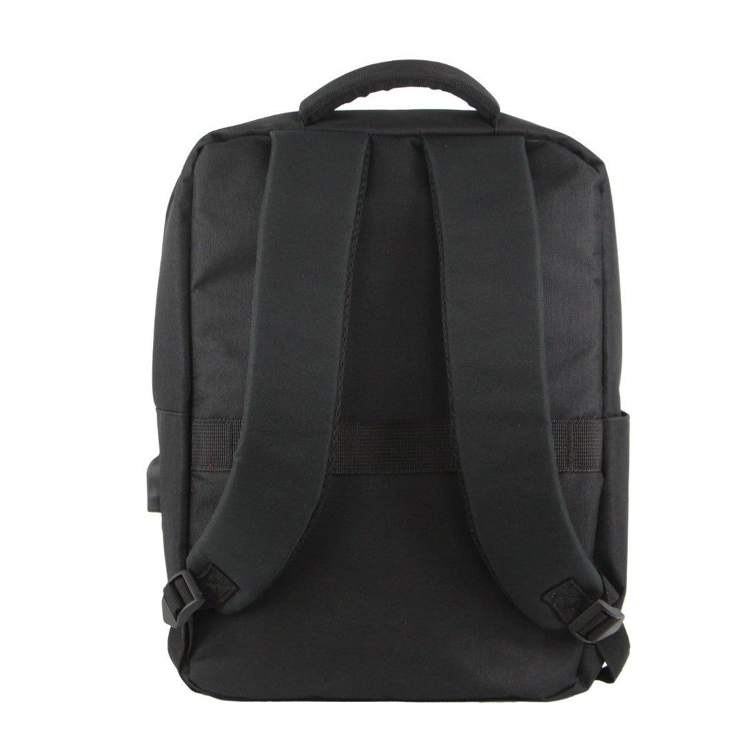 Mochilas Pierre Cardin Travel & Business Backpack with Built-in USB Port Masculino Pretas | 3562-VEXUW