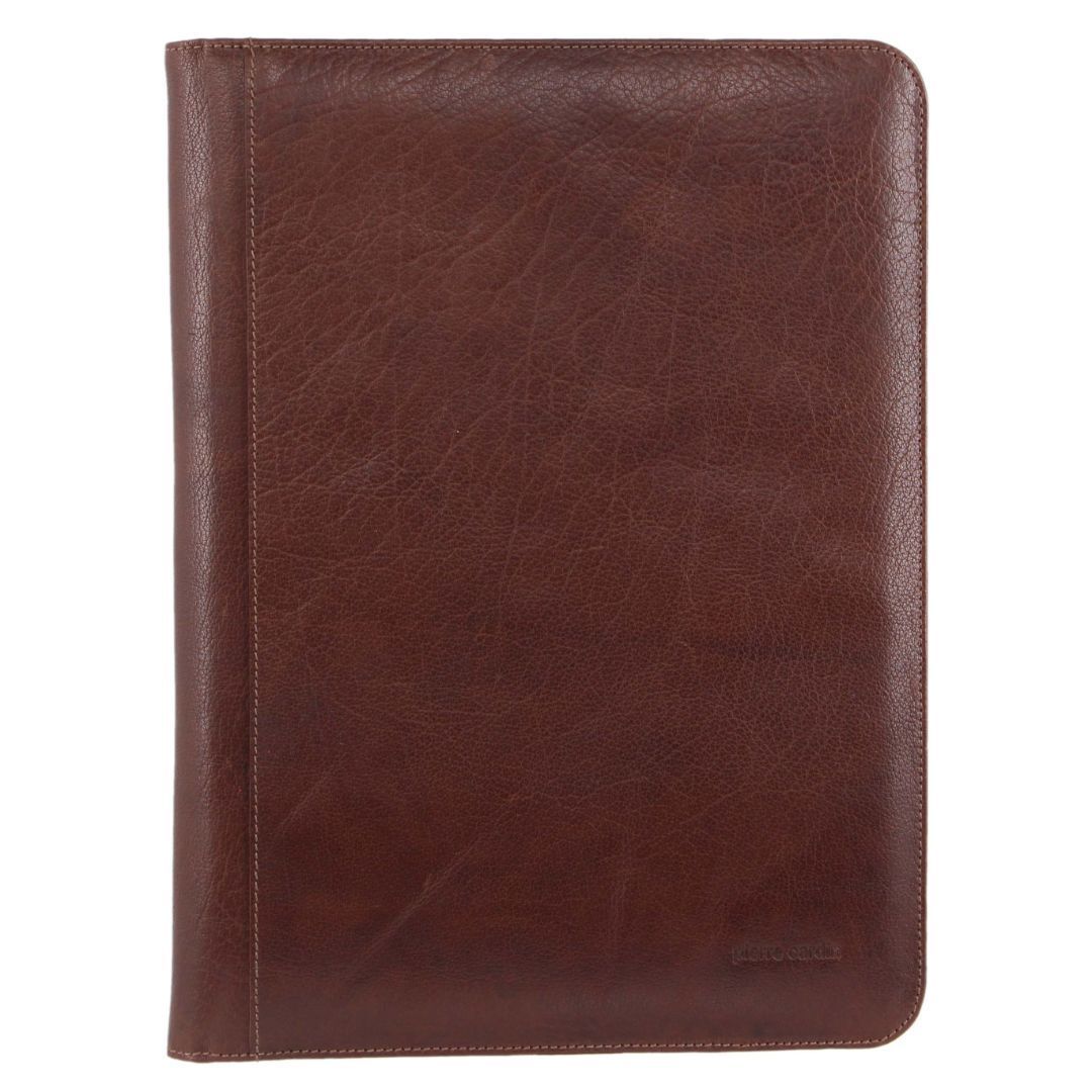 Organiser Bags & Folios Pierre Cardin Italian Structured Leather Business Compendium Masculino Marrom | 6140-HEPRJ