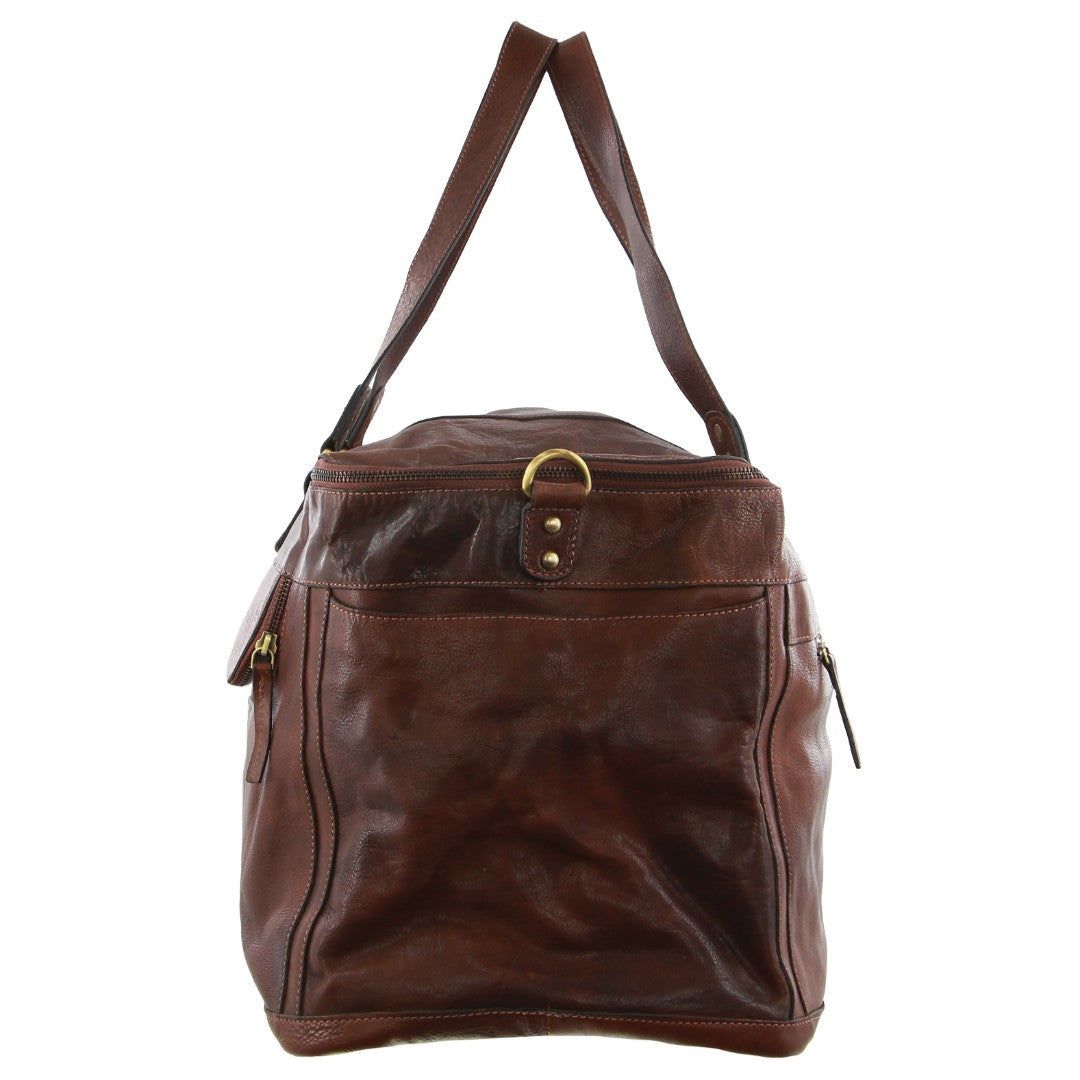 Overnight Bags Pierre Cardin Burnished Leather Multi-Compartment Overnight Bag Travel Legend | 1823-TSCBN