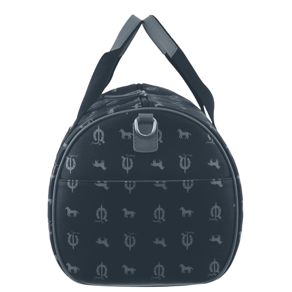 Overnight Bags Pierre Cardin Leather Canvas Print Design Duffle Bag Masculino Azuis | 5293-DRFVT