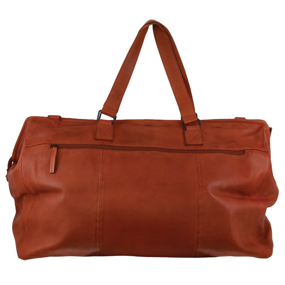 Overnight Bags Pierre Cardin Rustic Leather Overnight Bag Masculino Marrom | 8915-MWVAL
