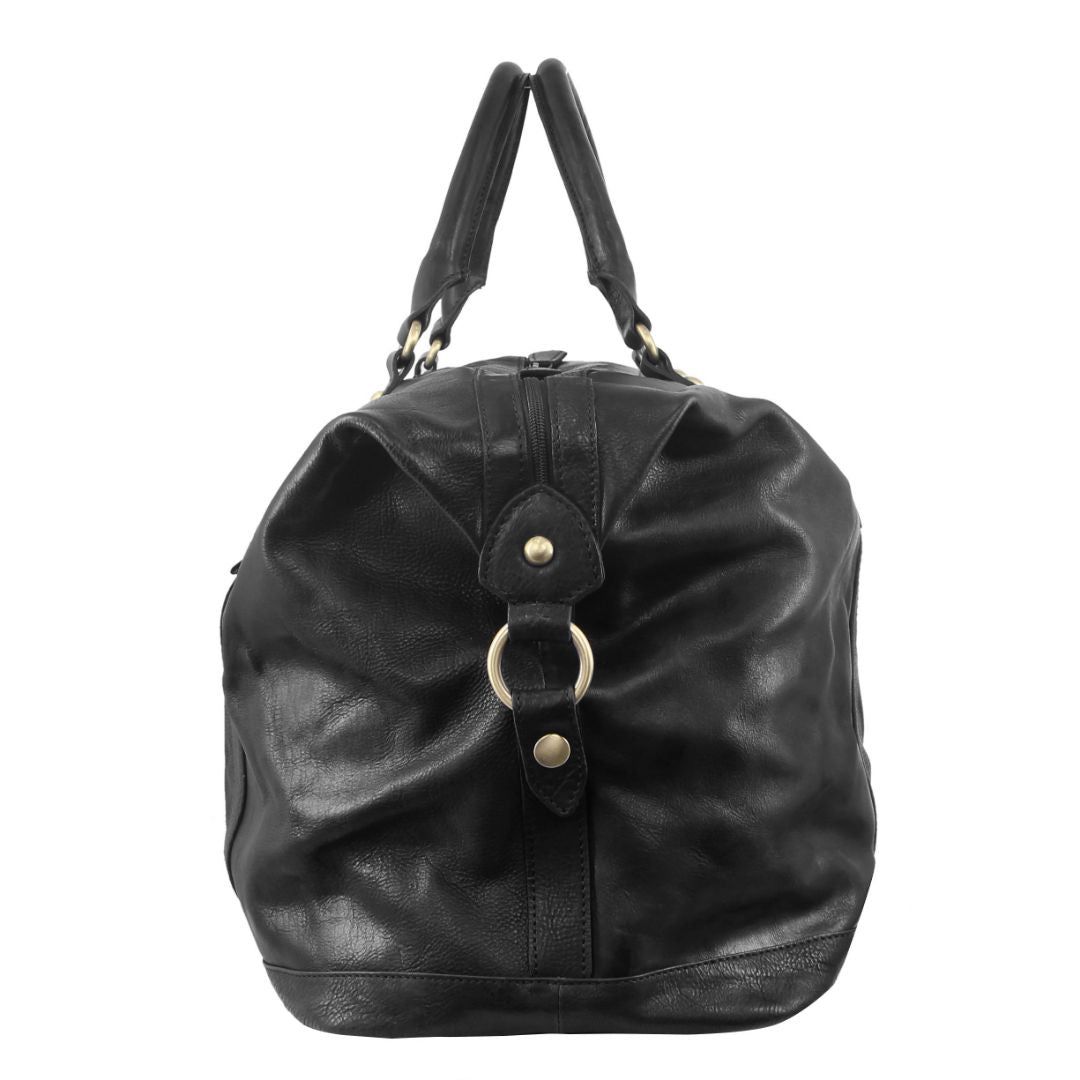 Overnight Bags Pierre Cardin Rustic Leather Business Overnight Bag Travel Pretas | 4370-URPSZ