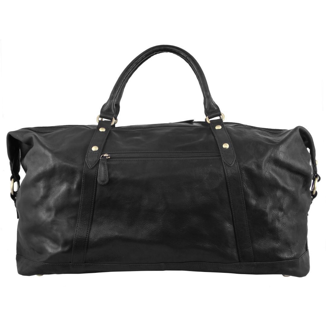Overnight Bags Pierre Cardin Rustic Leather Business Overnight Bag Travel Pretas | 4370-URPSZ