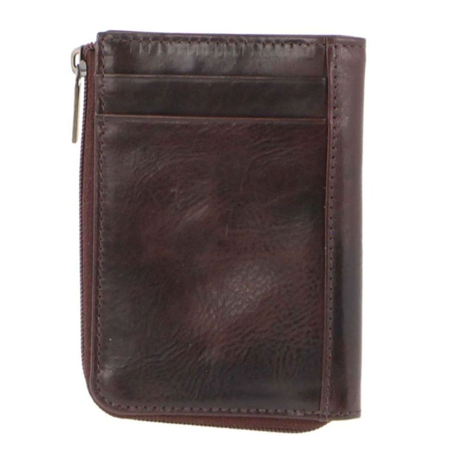 Porta Cartões Pierre Cardin Italian Leather Key + Credit Card Holder Masculino Chocolate | 6749-AYGMU