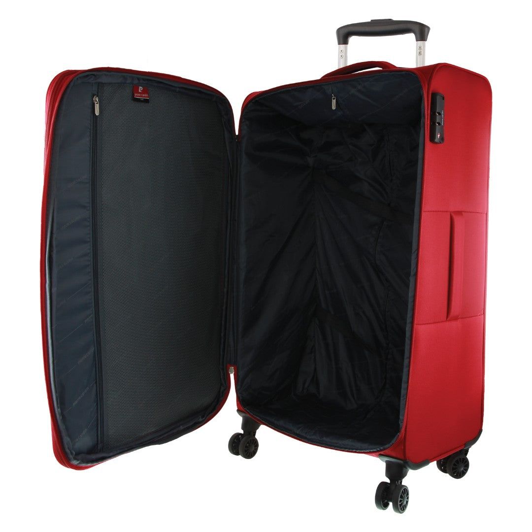 Soft Shell Cases Pierre Cardin 76cm LARGE Soft Shell Suitcase Travel Vermelhas | 2940-QISGM
