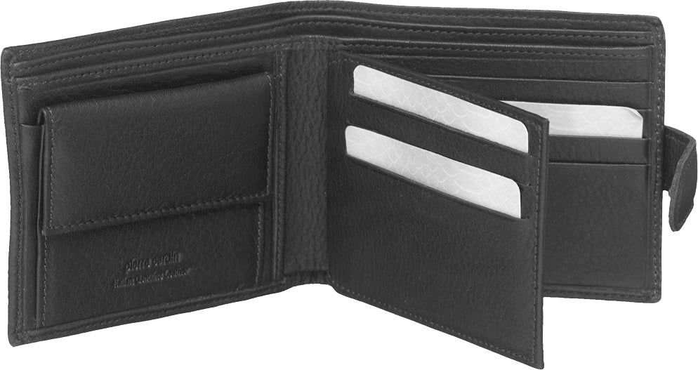 Tab Wallets Pierre Cardin Italian Leather Wallet Card Holder Masculino Pretas | 4735-YUQKZ