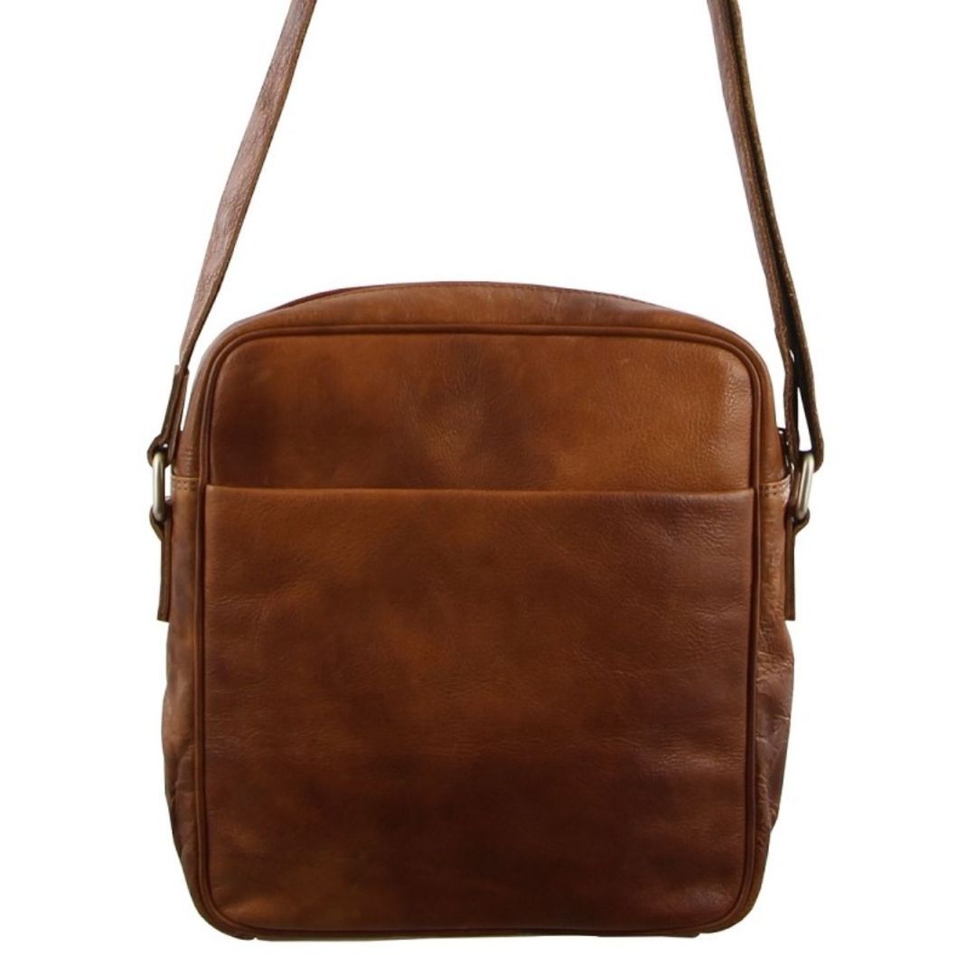 Tablet Bags Pierre Cardin Rustic Leather iPad Bag Masculino Marrom | 2631-FGMBQ